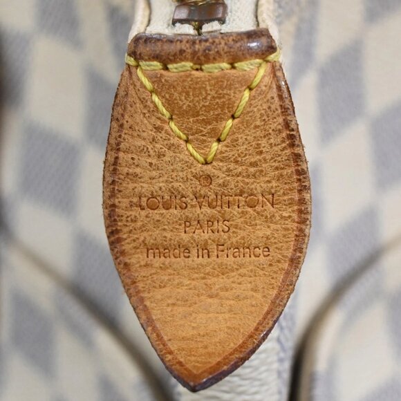 LOUIS VUITTON Totally PM Shoulder Bag Damier Azur Leather White N51261 75KA841 - Picture 15 of 16